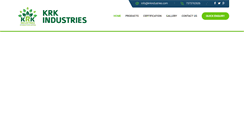 Desktop Screenshot of krkindustries.com